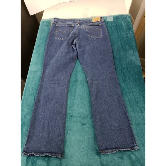 Levis 415 Jeans Size 30 Womens Blue Ladies Denim Stretch Pants Relaxed Bootcut - Picture 12 of 14